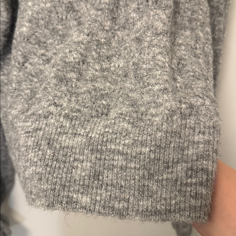NWT Astr Safford Peter Pan Collar Sweater In Grey XS - Picture 6 of 9